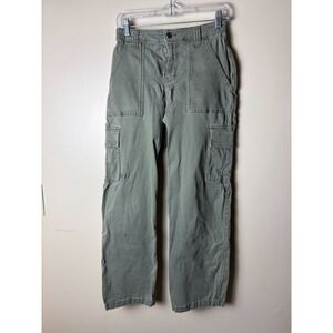 Hollister High-Rise Utility Cargo Pants Womens 3R W26 Green Casual